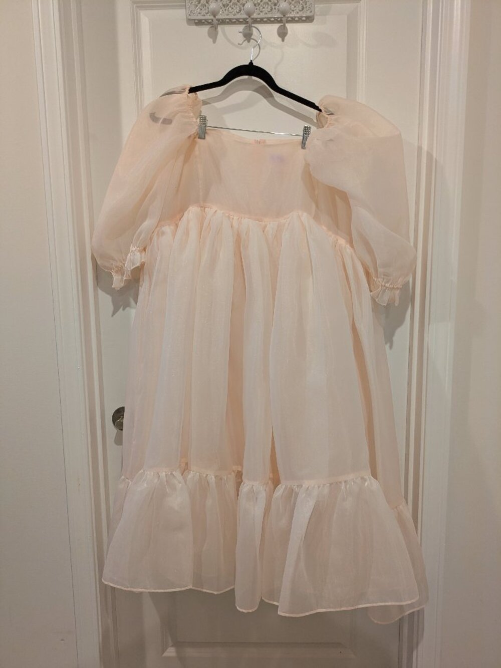 Selkie "The Peachskin" French Puff Dress - Picture 2 of 3